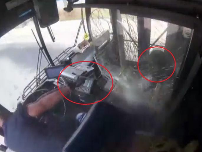 Firing In Bus Video: Driver and passenger shoot at each other in running bus; WATCH THE SHOCKING VIDEO... | Firing In Bus Video: धावत्या बसमध्ये चालक आणि प्रवाशाचा एकमेकांवर गोळीबार; पाहा धक्कादायक VIDEO... Firing In Bus Video: Driver and passenger shoot at each other in running bus; WATCH THE SHOCKING VIDEO... | Firing In Bus Video: धावत्या बसमध्ये चालक आणि प्रवाशाचा एकमेकांवर गोळीबार; पाहा धक्कादायक VIDEO...