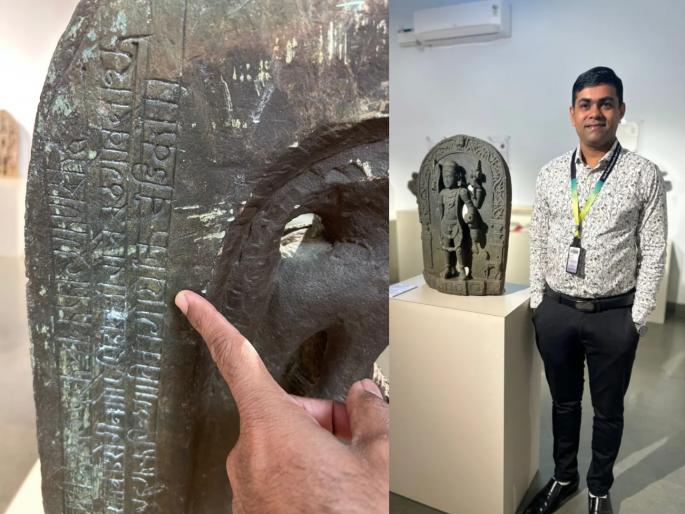 first urban konkani inscription from the 16th century found in goa to rohit phalgaonkar | गोव्यात सापडला सोळाव्या शतकातील पहिला नागरी कोकणी शिलालेख first urban konkani inscription from the 16th century found in goa to rohit phalgaonkar | गोव्यात सापडला सोळाव्या शतकातील पहिला नागरी कोकणी शिलालेख