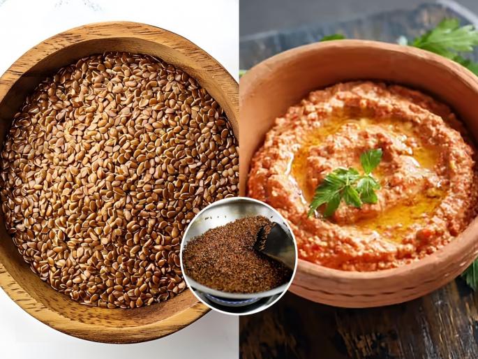 flax seeds chutney recipe for weight loss how to make flaxseed chutney at home in 5 minutes benefits of eating flaxseed chutney daily | Flax Seeds Chutney Recipe : रोज जेवणात चमचाभर 'ही' चटणी खा, वजन- बीपी राहिल कंट्रोल- पाहा रेसिपी