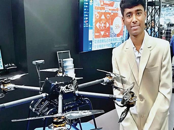 build 600 drones from E-West; Invitations came from 128 countries in 22 year old | ई-वेस्टपासून ६00 ड्रोन बनविण्याचा 'प्रताप'; २२ व्या वर्षी १२८ देशांतून आले निमंत्रण build 600 drones from E-West; Invitations came from 128 countries in 22 year old | ई-वेस्टपासून ६00 ड्रोन बनविण्याचा 'प्रताप'; २२ व्या वर्षी १२८ देशांतून आले निमंत्रण