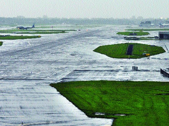 The run-of-the-clock 51 windscreens in Mumbai; 14 trains on Western Railway's 126 fairs canceled in two days | धावणा-या मुंबईला पाऊसब्रेक, ५१ विमाने वळविली; दोन दिवसांत पश्चिम रेल्वेच्या १२६ फे-यांसह १४ एक्स्प्रेस रद्द The run-of-the-clock 51 windscreens in Mumbai; 14 trains on Western Railway's 126 fairs canceled in two days | धावणा-या मुंबईला पाऊसब्रेक, ५१ विमाने वळविली; दोन दिवसांत पश्चिम रेल्वेच्या १२६ फे-यांसह १४ एक्स्प्रेस रद्द