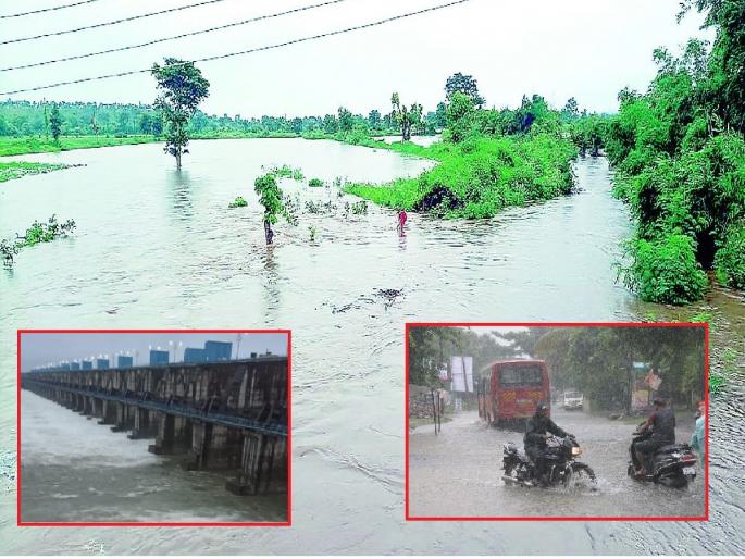 Heavy rains again in Vidarbha, livelihood disrupted, crops damaged | विदर्भात पुन्हा धो-धो; २४ तास पावसाचा तडाखा, जनजीवन विस्कळीत Heavy rains again in Vidarbha, livelihood disrupted, crops damaged | विदर्भात पुन्हा धो-धो; २४ तास पावसाचा तडाखा, जनजीवन विस्कळीत