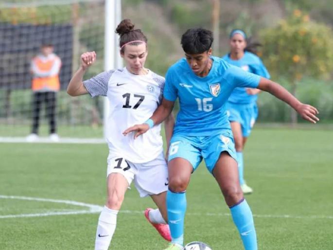 India's first win against a European country; women's football; Estonia lost 4-3 | युरोपियन देशाविरुद्ध भारताचा पहिला विजय; महिला फुटबॉल, एस्टोनियाला ४-३ असे नमवले India's first win against a European country; women's football; Estonia lost 4-3 | युरोपियन देशाविरुद्ध भारताचा पहिला विजय; महिला फुटबॉल, एस्टोनियाला ४-३ असे नमवले