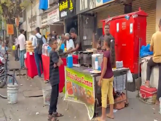 Eknath Shinde Sena leader Sold Mulund BMC Foothpath to a migrant panipuri vendor for 3 lakhs | परप्रांतीय पाणीपुरी विक्रेत्याला ३ लाखात विकला BMC चा फुटपाथ; शिंदेसेनेच्या नेत्याचा अजब प्रताप