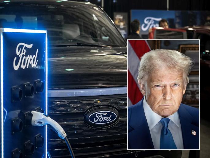 Ford's big decision! Rs 58,730 crore battery deal with LG cancelled; Donald Trump becomes villain... | फोर्डचा मोठा निर्णय! LG सोबतचा ५८,७३० कोटींचा बॅटरी करार रद्द; डोनाल्ड ट्रम्प ठरले व्हिलन... Ford's big decision! Rs 58,730 crore battery deal with LG cancelled; Donald Trump becomes villain... | फोर्डचा मोठा निर्णय! LG सोबतचा ५८,७३० कोटींचा बॅटरी करार रद्द; डोनाल्ड ट्रम्प ठरले व्हिलन...