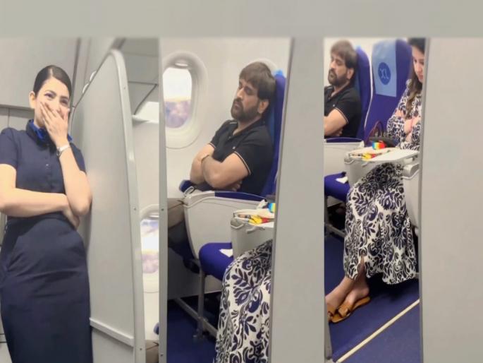Former Indian captain MS Dhoni was traveling on a flight with his wife Sakshi when an air hostess took a video and fans were outraged  | माहीची डुलकी अन् एअर होस्टेसने गुपचूप बनवला video; पण चाहते संतापले, म्हणाले...
