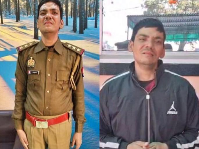 fake police inspector caught in agra video viral become officer within four thousand | 4 हजारांना गणवेश विकत घेऊन पाचवी पास बनला इन्स्पेक्टर; 'असा' झाला पर्दाफाश, म्हणाला... fake police inspector caught in agra video viral become officer within four thousand | 4 हजारांना गणवेश विकत घेऊन पाचवी पास बनला इन्स्पेक्टर; 'असा' झाला पर्दाफाश, म्हणाला...