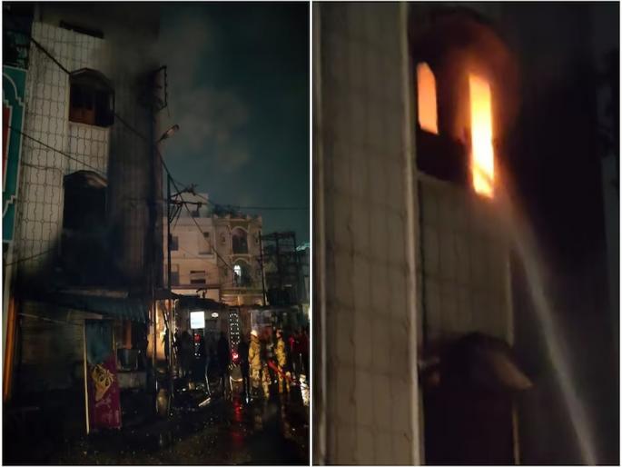 Massive house fire in Dewas, 4 deaths from same family; including husband, wife and 2 children | देवासमध्ये घराला भीषण आग, एकाच कुटुंबातील ४ मृत्यू; पती-पत्नीसह २ मुलांचा समावेश Massive house fire in Dewas, 4 deaths from same family; including husband, wife and 2 children | देवासमध्ये घराला भीषण आग, एकाच कुटुंबातील ४ मृत्यू; पती-पत्नीसह २ मुलांचा समावेश