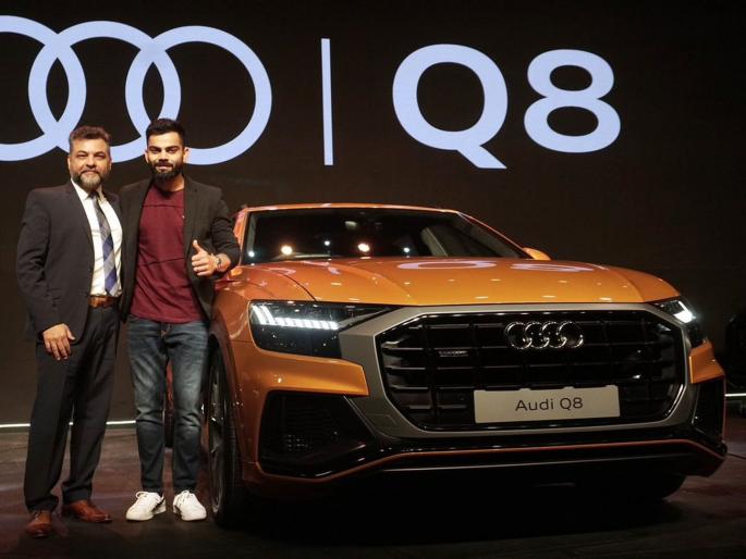 Audi Q8 SUV launched; Virat Kohli became a first customer | Audi Q8 एसयुव्ही लाँच झाली; कारप्रेमी विराट कोहलीने लगेचच खरेदीही केली... Audi Q8 SUV launched; Virat Kohli became a first customer | Audi Q8 एसयुव्ही लाँच झाली; कारप्रेमी विराट कोहलीने लगेचच खरेदीही केली...