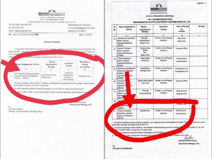 strange! The deceased engineer in Mahavitaran was transferred twice | आश्चर्य! महावितरणमधील दिवंगत अभियंत्याची दोनवेळा बदली strange! The deceased engineer in Mahavitaran was transferred twice | आश्चर्य! महावितरणमधील दिवंगत अभियंत्याची दोनवेळा बदली