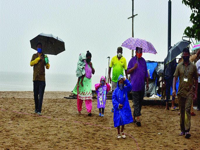 Dhakdhuk ... Anxiety ... A sigh of relief from cyclone Nisarga | धाकधूक... चिंता... सुटकेचा निश्वास Dhakdhuk ... Anxiety ... A sigh of relief from cyclone Nisarga | धाकधूक... चिंता... सुटकेचा निश्वास