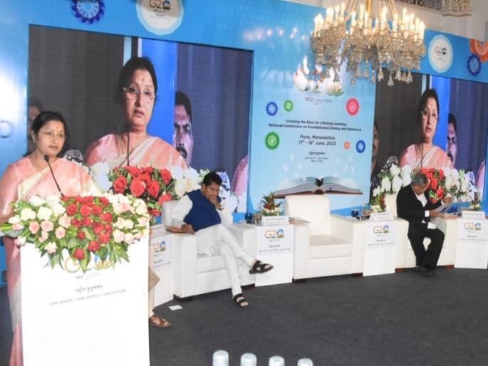 Prepare children to meet the challenges of changing needs: Annapurna Devi | G-20 Summit: बालकांना बदलत्या गरजेनुसारच्या आव्हानांना तयार करा : अन्नपूर्णा देवी Prepare children to meet the challenges of changing needs: Annapurna Devi | G-20 Summit: बालकांना बदलत्या गरजेनुसारच्या आव्हानांना तयार करा : अन्नपूर्णा देवी