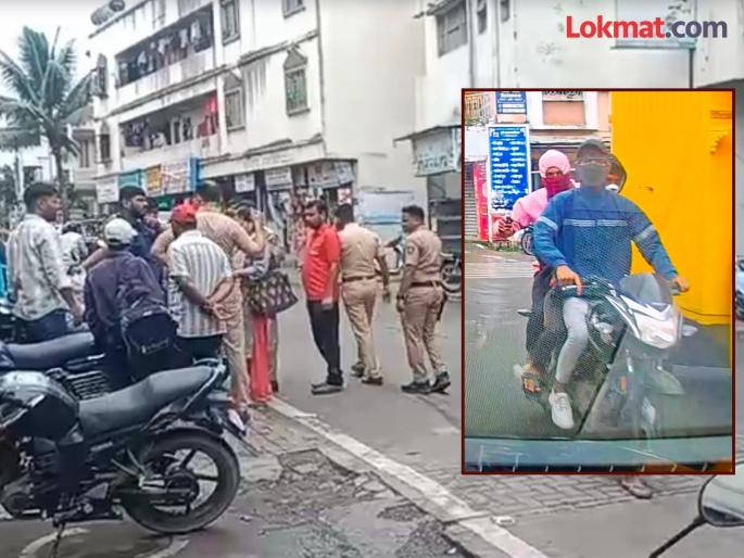 Pune Crime Black motorcycle, blue jacket; Photo of robbers surfaced | Pune Crime : काळा रंगाची मोटरसायकल,निळ्या रंगाचे जॅकेट; दरोडेखोरांचा फोटो आला समोर Pune Crime Black motorcycle, blue jacket; Photo of robbers surfaced | Pune Crime : काळा रंगाची मोटरसायकल,निळ्या रंगाचे जॅकेट; दरोडेखोरांचा फोटो आला समोर