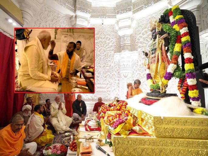 Proud! Gajanan Jyotkar, the priest of Beed, had the honor of performing the ritual from Narendra Modi | अभिमानास्पद! नरेंद्र मोदींकडून विधी करून घेण्याचा मान बीडचे पुरोहित गजानन ज्योतकर यांना Proud! Gajanan Jyotkar, the priest of Beed, had the honor of performing the ritual from Narendra Modi | अभिमानास्पद! नरेंद्र मोदींकडून विधी करून घेण्याचा मान बीडचे पुरोहित गजानन ज्योतकर यांना