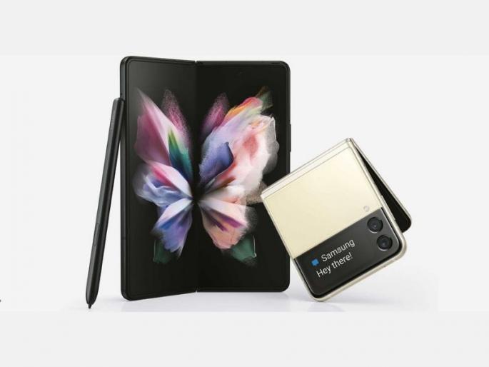 Samsung Galaxy Z Fold 3 Galaxy Z Flip 3 5G phone launched in india price sale offer  | Samsung Galaxy Z Fold3 आणि Galaxy Z Flip 3 5G फोन भारतात सादर; जाणून घ्या या जबरदस्त स्मार्टफोन्सच्या किंमती  Samsung Galaxy Z Fold 3 Galaxy Z Flip 3 5G phone launched in india price sale offer  | Samsung Galaxy Z Fold3 आणि Galaxy Z Flip 3 5G फोन भारतात सादर; जाणून घ्या या जबरदस्त स्मार्टफोन्सच्या किंमती