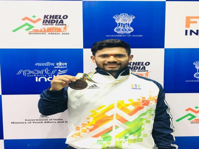 SreeGondia's Ganesh Biker won bronze medal | डेंग्यूच्या आजारावर मात करून श्रीगोंद्याच्या गणेश बायकरने पटकावले ब्राँझपदक SreeGondia's Ganesh Biker won bronze medal | डेंग्यूच्या आजारावर मात करून श्रीगोंद्याच्या गणेश बायकरने पटकावले ब्राँझपदक