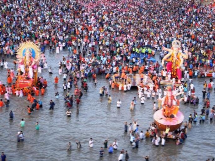 large idols of sarvajanik ganeshotsav mandals will be immersed in the sea state govt affidavit in mumbai high court | गणेशोत्सव मंडळांच्या मोठ्या मूर्तीचे विसर्जन समुद्रात करणार; सरकारचे कोर्टात प्रतिज्ञापत्र large idols of sarvajanik ganeshotsav mandals will be immersed in the sea state govt affidavit in mumbai high court | गणेशोत्सव मंडळांच्या मोठ्या मूर्तीचे विसर्जन समुद्रात करणार; सरकारचे कोर्टात प्रतिज्ञापत्र