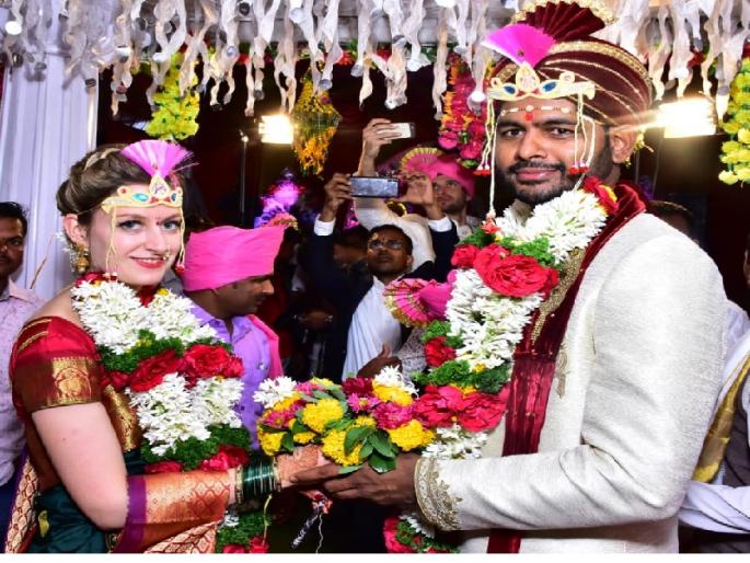 The son of Germany's son-in-law Ganesh from Bhanagdevadi | भनगडेवाडीचा गणेश झाला जर्मनीचा जावई The son of Germany's son-in-law Ganesh from Bhanagdevadi | भनगडेवाडीचा गणेश झाला जर्मनीचा जावई