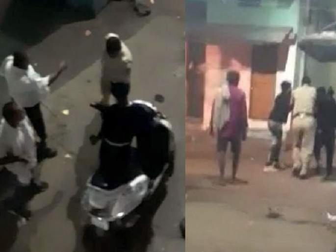 two police constable suspended after video goes viral of thrashing men in ganga jamuna red light area in nagpur | गंगा-जमुनात ग्राहकांना पोलिसांकडून मारहाण, व्हिडीओ व्हायरल; २ कर्मचाऱ्यांवर निलंबनाची कारवाई two police constable suspended after video goes viral of thrashing men in ganga jamuna red light area in nagpur | गंगा-जमुनात ग्राहकांना पोलिसांकडून मारहाण, व्हिडीओ व्हायरल; २ कर्मचाऱ्यांवर निलंबनाची कारवाई