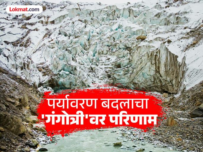 Ganga flow in danger! Gangotri glacier has melted 10 percent, water is getting less; What is the research of IIT Indore? | गंगेचा प्रवाह धोका? गंगोत्री ग्लेशियर १० टक्के वितळला, पाणी होतंय कमी; IIT इंदूरच्या संशोधनात काय? 