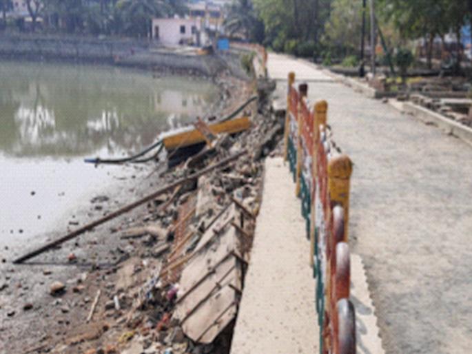 Garden of Vasai Municipal Corporation, waiting for beautification of lake | वसई महापालिकेचे गार्डन, तलाव सुशोभीकरणाच्या प्रतीक्षेत Garden of Vasai Municipal Corporation, waiting for beautification of lake | वसई महापालिकेचे गार्डन, तलाव सुशोभीकरणाच्या प्रतीक्षेत