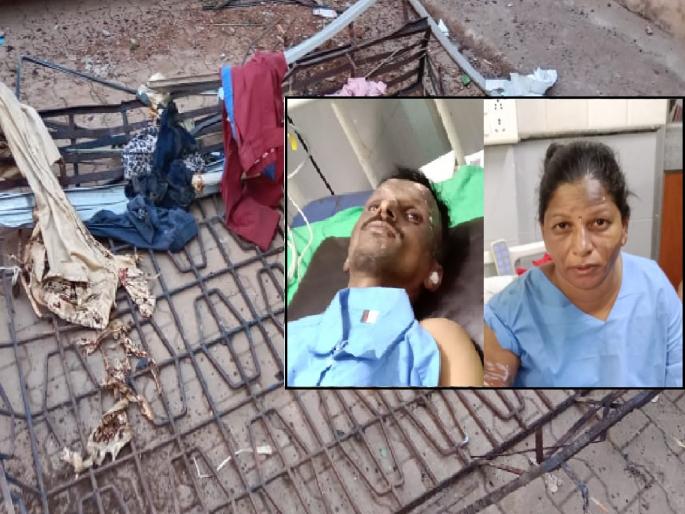 Husband and wife injured in cylinder explosion in Dapoli | Ratnagiri: दापाेलीत सिलिंडरचा स्फोट, पती-पत्नी जखमी; मुले शाळेत गेल्याने वाचली  Husband and wife injured in cylinder explosion in Dapoli | Ratnagiri: दापाेलीत सिलिंडरचा स्फोट, पती-पत्नी जखमी; मुले शाळेत गेल्याने वाचली