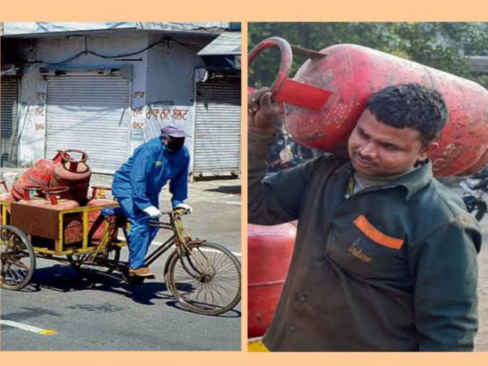 Gas Cylinder Delivery Boy has to pay extra money Stop robbing customers | गॅस सिलिंडर "डिलिव्हरी बाॅय" ला द्यावे लागतायेत अतिरिक्त पैसे; ग्राहकांची लूट थांबेना... Gas Cylinder Delivery Boy has to pay extra money Stop robbing customers | गॅस सिलिंडर "डिलिव्हरी बाॅय" ला द्यावे लागतायेत अतिरिक्त पैसे; ग्राहकांची लूट थांबेना...