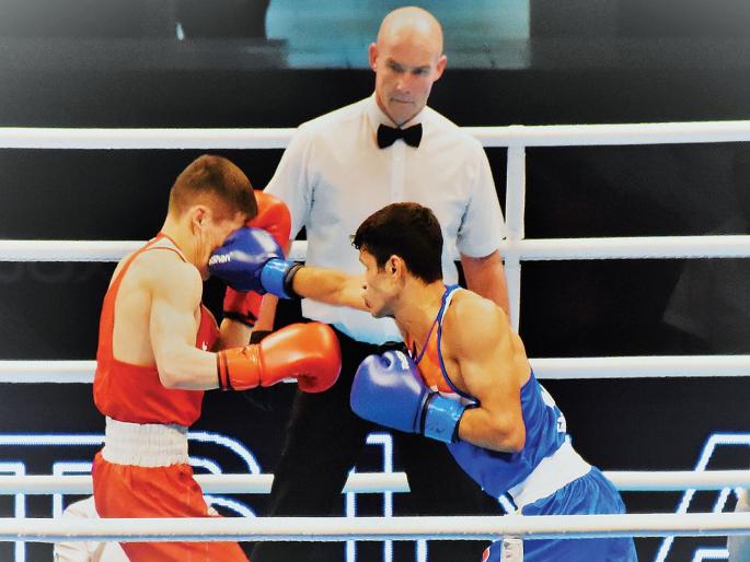 Asian Olympic Qualification Boxing Tournament: Gaurav, Ashish in the sub-quarterfinals | आशियाई ऑलिम्पिक पात्रता मुष्टियुद्ध स्पर्धा : गौरव, आशिष उप-उपांत्यपूर्व फेरीत Asian Olympic Qualification Boxing Tournament: Gaurav, Ashish in the sub-quarterfinals | आशियाई ऑलिम्पिक पात्रता मुष्टियुद्ध स्पर्धा : गौरव, आशिष उप-उपांत्यपूर्व फेरीत