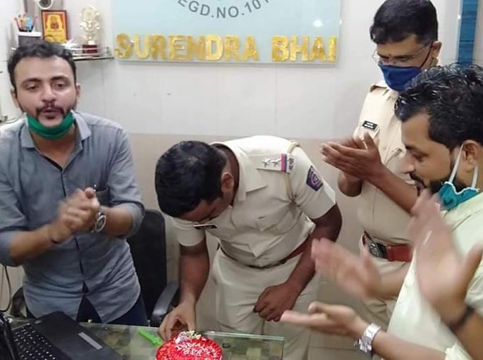 Police celebrate birthday with criminals? | गुन्हेगारांसोबत पोलिसांनी साजरा केला वाढदिवस?; व्हिडीओ व्हायरल Police celebrate birthday with criminals? | गुन्हेगारांसोबत पोलिसांनी साजरा केला वाढदिवस?; व्हिडीओ व्हायरल