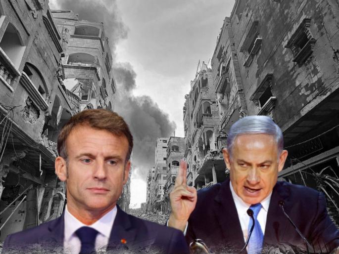 French President emmanuel macron call for a ceasefire in Gaza isreal Benjamin Netanyahu gave a bitter response hamas war | फ्रान्सच्या राष्ट्राध्यक्षांचं गाझामध्ये युद्धविरामाचं आवाहन, बेंजामिन नेतन्याहूंनी दिलं सडेतोड उत्तर French President emmanuel macron call for a ceasefire in Gaza isreal Benjamin Netanyahu gave a bitter response hamas war | फ्रान्सच्या राष्ट्राध्यक्षांचं गाझामध्ये युद्धविरामाचं आवाहन, बेंजामिन नेतन्याहूंनी दिलं सडेतोड उत्तर