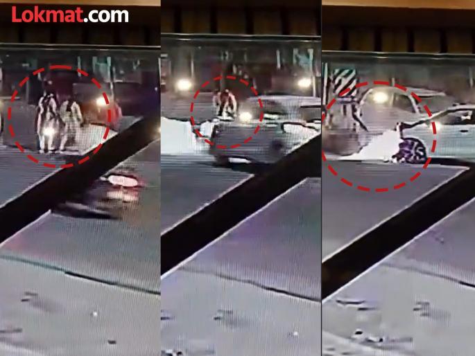 Speeding car crushes four people during morning walk in Ghaziabad 3 dead | VIDEO: मॉर्निंग वॉक करणाऱ्या ३ महिलांना कारने चिरडले; धडकेनंतर २० फूट अंतरावर पडून मृत्यू
