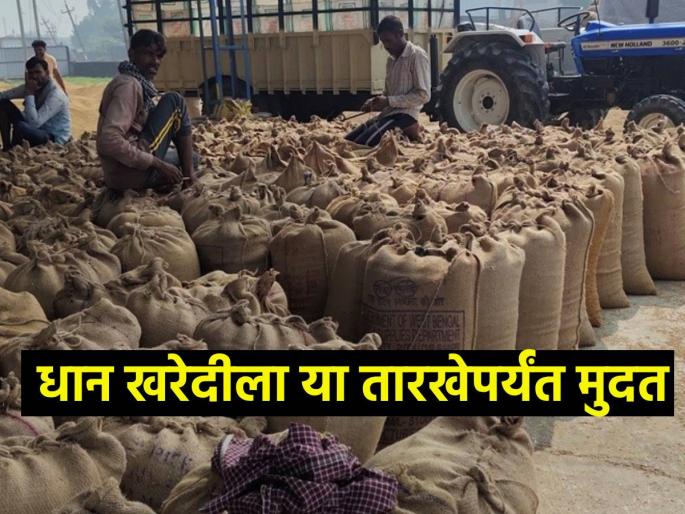 Extension to this date for registered farmers to purchase paddy | धान खरेदीसाठी नोंदणीकृत शेतकऱ्यांना या तारखेपर्यंत मुदतवाढ