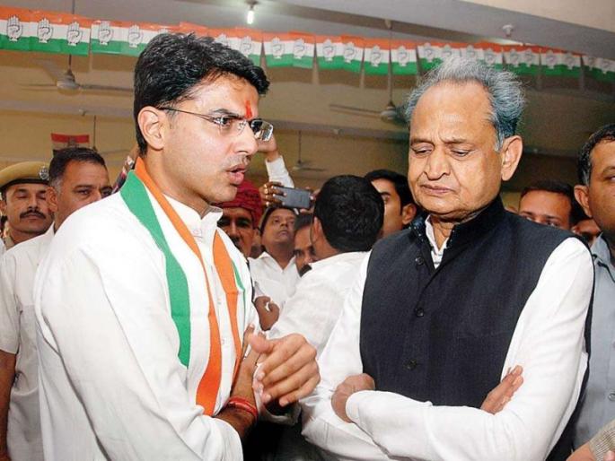 Lobbying for Chief Minister post; Gehlot Firth, pilot contender | निकालाआधीच काँग्रेसमध्ये मुख्यमंत्रिपदासाठी लॉबिंग; गेहलोत फेव्हरिट, पायलटही दावेदार Lobbying for Chief Minister post; Gehlot Firth, pilot contender | निकालाआधीच काँग्रेसमध्ये मुख्यमंत्रिपदासाठी लॉबिंग; गेहलोत फेव्हरिट, पायलटही दावेदार