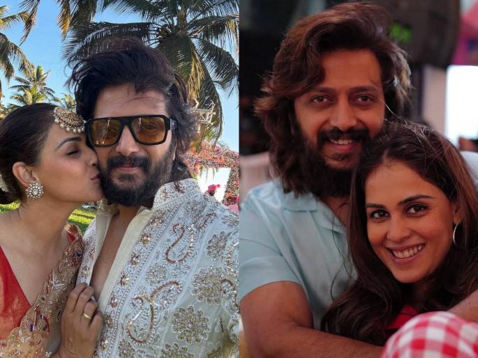 genelia deshmukh birthday ritesh deshmukh shared special post for his wife that melt your heart | "मी इतका भाग्यवान की देवाने...", जिनिलियाच्या वाढदिवशी रितेशची पोस्ट, म्हणाला- "बायको..."