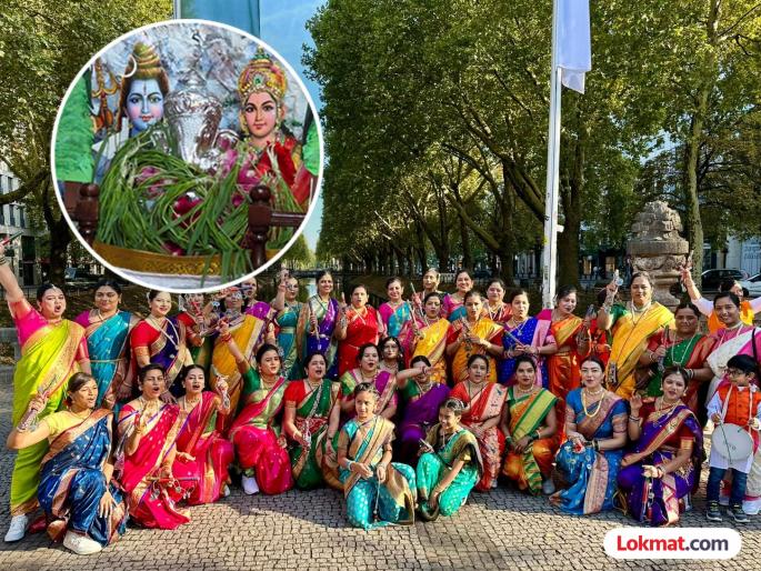 Nauvari Saree and Traditional drums set! Ganeshotsav was celebrated with enthusiasm in Düsseldorf, Germany! | नऊवारी, फेटे अन् ढोल ताशे! जर्मनीच्या ड्युसलडॉर्फमध्ये उत्साहात साजरा झाला गणेशोत्सव! Nauvari Saree and Traditional drums set! Ganeshotsav was celebrated with enthusiasm in Düsseldorf, Germany! | नऊवारी, फेटे अन् ढोल ताशे! जर्मनीच्या ड्युसलडॉर्फमध्ये उत्साहात साजरा झाला गणेशोत्सव!
