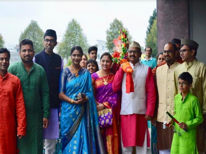 Ganesh Chaturthi Celebration in Germany | Ganpati Festival : जर्मनीमध्ये गणरायाचा गजर! Ganesh Chaturthi Celebration in Germany | Ganpati Festival : जर्मनीमध्ये गणरायाचा गजर!