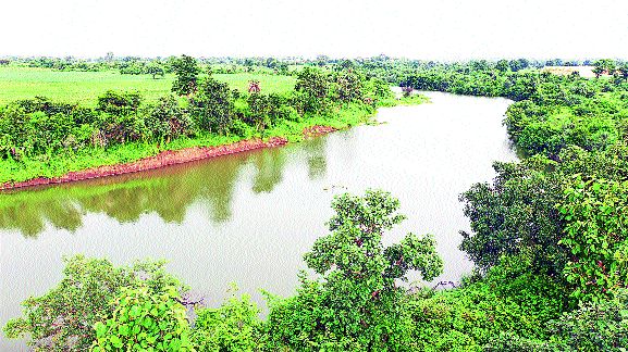 AfCons did Bore River wide by 16 m to 50 m | बोर नदीचे पात्र अॅफकॉन्सने १६ मी.वरून केले ५० मीटर रुंद AfCons did Bore River wide by 16 m to 50 m | बोर नदीचे पात्र अॅफकॉन्सने १६ मी.वरून केले ५० मीटर रुंद