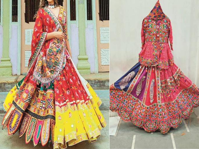 Dandiya's awaits in youth, Pushpa and jhamkudi ghagras are the trend among girls this year | तरुणाईला दांडियाचे वेध! युवतींमध्ये यंदा पुष्पा अन् झमकुडी घागऱ्यांचा ट्रेण्ड Dandiya's awaits in youth, Pushpa and jhamkudi ghagras are the trend among girls this year | तरुणाईला दांडियाचे वेध! युवतींमध्ये यंदा पुष्पा अन् झमकुडी घागऱ्यांचा ट्रेण्ड