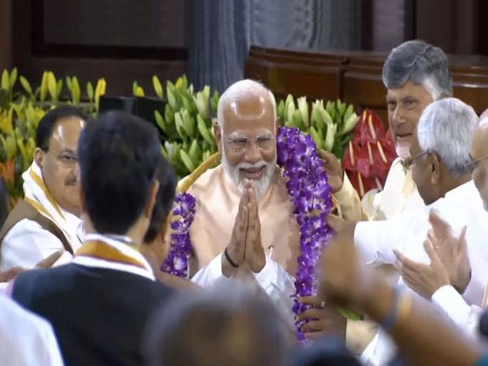 narendra modi oath taking ceremony who can get a seat in the Modi 3-0 cabinet, the list has come out, the discussion is going on about these names | मोदी ३.० मंत्रिमंडळात कुणा-कुणाला मिळू शकते जागा, सामोर आली यादी, या नावांची सुरू आहे चर्चा! narendra modi oath taking ceremony who can get a seat in the Modi 3-0 cabinet, the list has come out, the discussion is going on about these names | मोदी ३.० मंत्रिमंडळात कुणा-कुणाला मिळू शकते जागा, सामोर आली यादी, या नावांची सुरू आहे चर्चा!