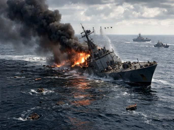 First torpedo attack at sea since World War II America will regret Iran flares up after sinking IRIS Dena | दुसऱ्या महायुद्धानंतर पहिल्यांदाच समुद्रात 'टॉरपीडो हल्ला'! "अमेरिका पस्तावणार..."; IRIS Dena बुडवल्यानंतर इराणचा भडका उडाला First torpedo attack at sea since World War II America will regret Iran flares up after sinking IRIS Dena | दुसऱ्या महायुद्धानंतर पहिल्यांदाच समुद्रात 'टॉरपीडो हल्ला'! "अमेरिका पस्तावणार..."; IRIS Dena बुडवल्यानंतर इराणचा भडका उडाला