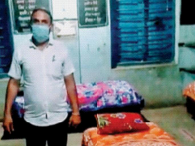 Establishment of separation chamber in Umbard | उंबर्डेत विलगीकरण कक्ष स्थापन; सरपंच महेश पाटील यांचा पुढाकार Establishment of separation chamber in Umbard | उंबर्डेत विलगीकरण कक्ष स्थापन; सरपंच महेश पाटील यांचा पुढाकार