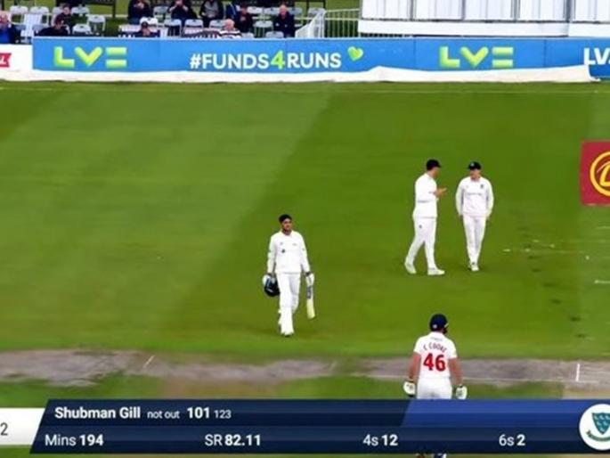 Shubman Gill makes a maiden Glamorgan century, 123 balls, 12 fours, 2 sixes, Glamorgan 245/4 against Sussex, Video | Shubman Gill : शुबमन गिलचा इंग्लंडमध्ये दबदबा! १४ चेंडूंत ६० धावा कुटताना झळकावले पहिले शतक, Video