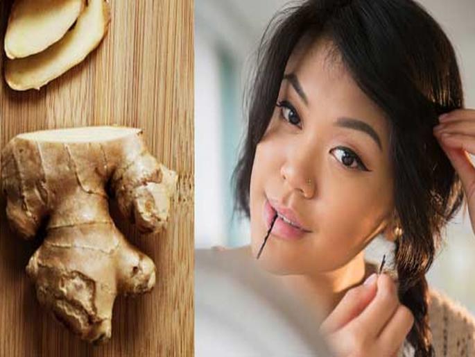 Use ginger juice for hair growth and hair thickening | चमकदार आणि मजबूत केसांसाठी स्वस्तात मस्त उपाय, आल्याचा 'असा' करा वापर! Use ginger juice for hair growth and hair thickening | चमकदार आणि मजबूत केसांसाठी स्वस्तात मस्त उपाय, आल्याचा 'असा' करा वापर!