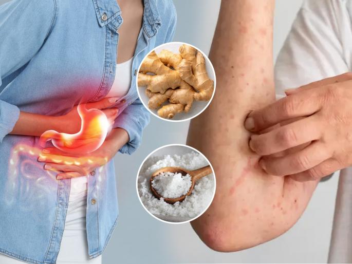 Grated ginger and a teaspoon of salt home remedy - solution for many stomach problems | किसलेलं आलं आणि चमचाभर मीठाची कमाल - पोटाच्या अनेक समस्यांवर रामबाण उपाय