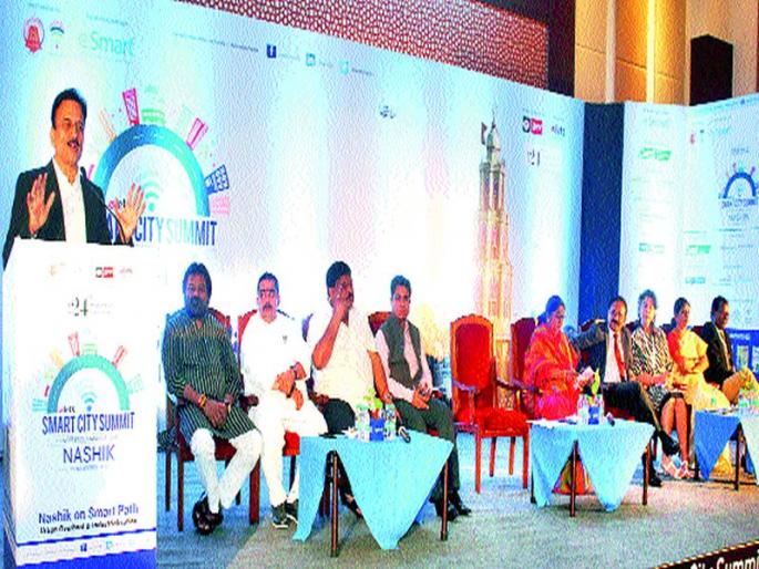 Air mass participation for 'Smart Nashik', Girish Mahajan: Presentation on the inauguration of Smart City Council | ‘स्मार्ट नाशिक’साठी हवा लोकसहभाग , गिरीश महाजन : स्मार्ट सिटी परिषदेच्या उद्घाटनप्रसंगी प्रतिपादन  Air mass participation for 'Smart Nashik', Girish Mahajan: Presentation on the inauguration of Smart City Council | ‘स्मार्ट नाशिक’साठी हवा लोकसहभाग , गिरीश महाजन : स्मार्ट सिटी परिषदेच्या उद्घाटनप्रसंगी प्रतिपादन
