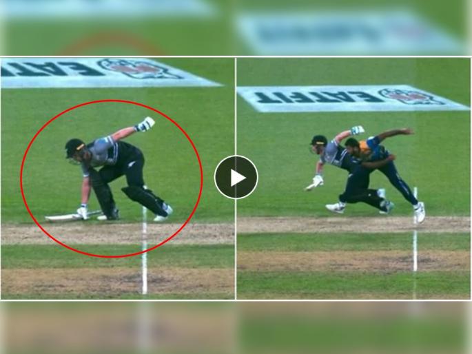 Glenn Phillips showing sprint technique as running race runner in nz vs sl T20 world cup 2022 | Glenn Philips Running: क्रिकेटचा सामना की धावण्याची शर्यत.... ग्लेन फिलिप्सच्या अजब गजब रनिंगची सर्वत्र चर्चा (Video Viral)