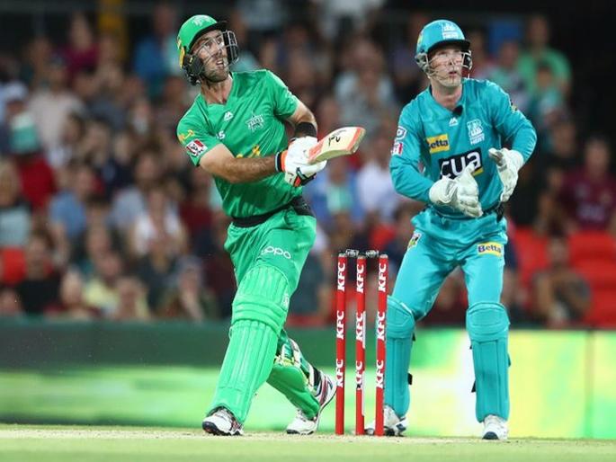 Melbourne Stars Glenn Maxwell equals his fastest ever 50 from just 23 balls in Big Bash League 2019  | IPL 2020 लिलावात मोठी बोली; ग्लेन मॅक्सवेलची बिग बॅश लीगमध्ये तुफानी खेळी 