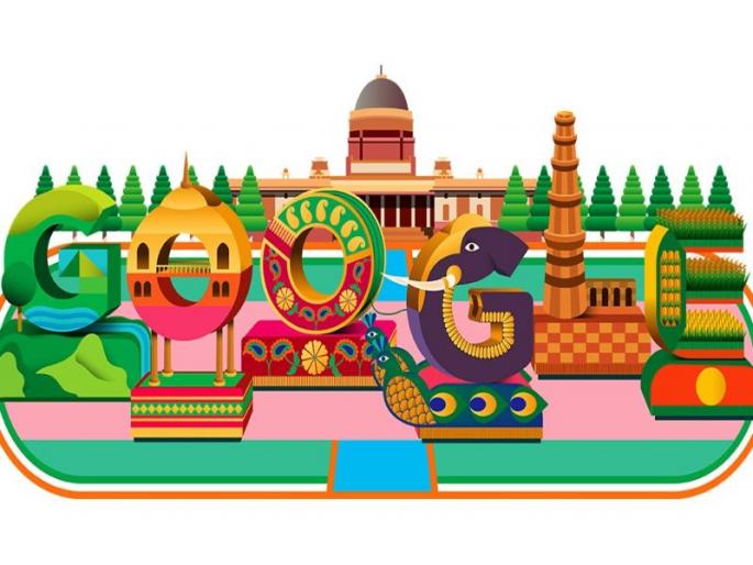India's honor from Google, Doodle created 'Indian Republic Day' | 'गुगल'कडून भारताचा सन्मान, डुडलद्वारे साकारला 'भारतीय प्रजासत्ताक दिन' India's honor from Google, Doodle created 'Indian Republic Day' | 'गुगल'कडून भारताचा सन्मान, डुडलद्वारे साकारला 'भारतीय प्रजासत्ताक दिन'