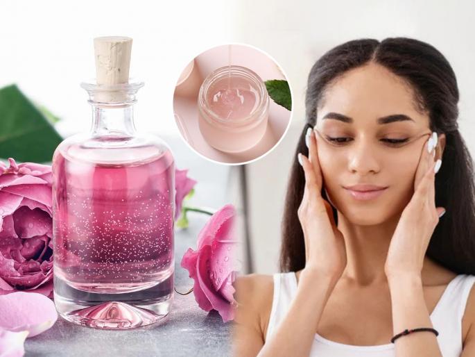 Beauty hacks Rose water and vitamin e capsule face pack night skin care glowing and dry skin tips | गुलाब पाण्यात मिसळा हा १ पदार्थ, मग बघा कमाल!कोरड्या-रुक्ष त्वचेवर येईल भरपूर ग्लो...