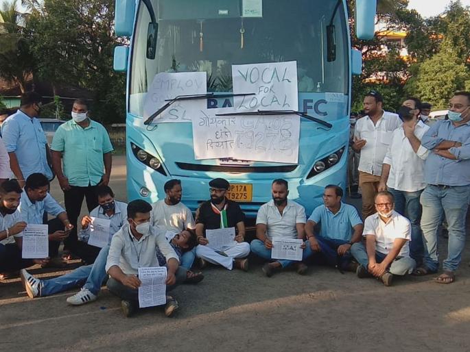 Goa Congress agitates against Indian Super League for not giving business to locals | गोवेकरांना व्यवसाय दिला नसल्याने ‘इंडियन सुपर लीग’च्या विरोधात गोवा काँग्रेसने पुकारले आंदोलन